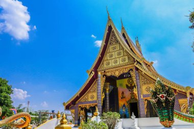Phra That Phanom simülasyonu, Wat Thammapitak, Huai Mek Bölgesi, Kalasin Bölgesi, Tayland