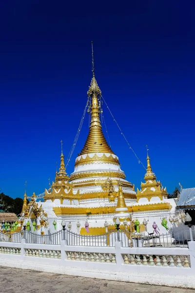 Wat Chong Klang Wat Chong Kham Estilo Arquitetônico Birmanês Mae — Fotografia de Stock