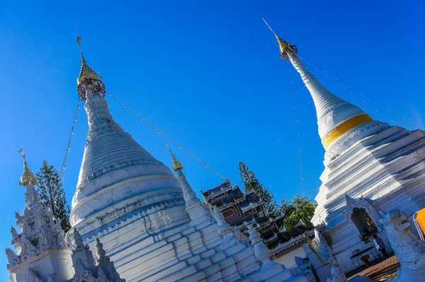 Wat Phra Doi Kong Temple Mae Hong Son Thailand — Stock Photo, Image