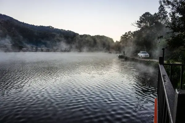 Ban Rak Thai Čínský Domov Čajovém Poli Mae Hong Son — Stock fotografie