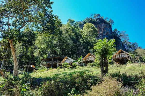 Baan Jabo Village Viewpoint Pang Mapha Mae Hong Son Thailand — стоковое фото