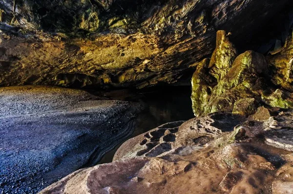 Caverna Mais Incrível Tham Lod Caverna Maehongson Tailândia — Fotografia de Stock