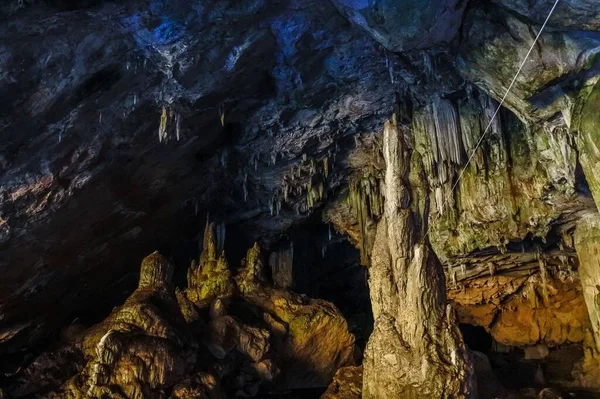 Grotte Étonnante Grotte Tham Lod Maehongson Thaïlande — Photo