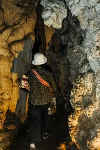 Nejúžasnější Jeskyně Tham Lod Jeskyně Maehongson Thajsku — Stock fotografie