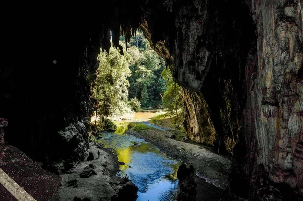 Caverna Mais Incrível Tham Lod Caverna Maehongson Tailândia — Fotografia de Stock