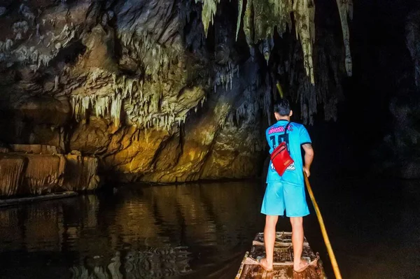 Cueva Más Increíble Tham Lod Cueva Maehongson Tailandia —  Fotos de Stock