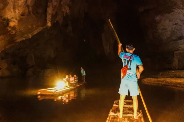 Legcsodálatosabb Barlang Tham Lod Barlang Maehongson Thaiföldön — Stock Fotó