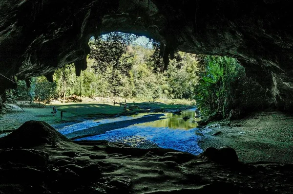 Найдивовижніша Печера Лод Мехонсоні Таїланд — стокове фото