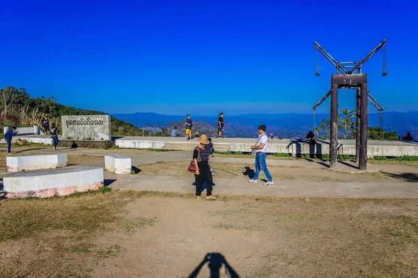 Punto Vista Kiew Lom Distretti Pang Mapa Mae Hong Son — Foto Stock