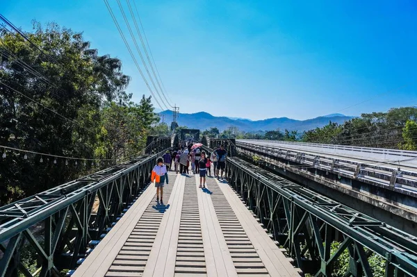 Pont Commémoratif Pai Mae Hong Fils Thailand — Photo