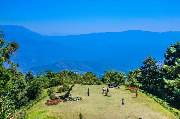Vyhlídka Národním Parku Huay Nam Dang Chiangmai Thajsko — Stock fotografie