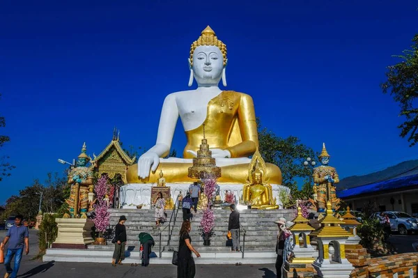 Wat Phra Doi Kham Chiang Mai Thajsko — Stock fotografie