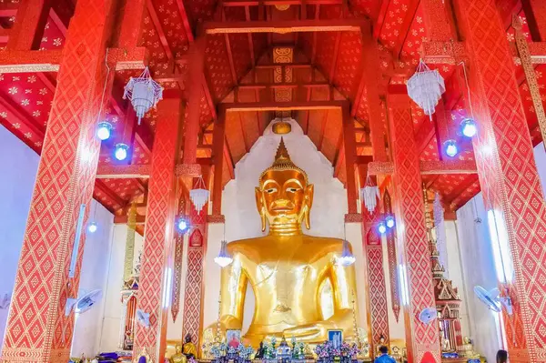 Wat Khom Kham Temple Bouddhiste Phayao Thaïlande — Photo