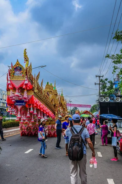 Bun Bang Fai Rocket Festival Thai Northeast Local Culture Yasoton — Stock Photo, Image