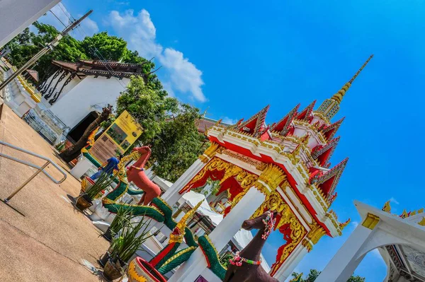 Wat Templo Suwannawat Templo Distrito Kantharawichai Província Maha Sarakham Tailândia — Fotografia de Stock