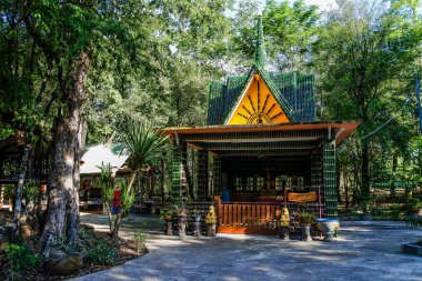 WAT LAN KHUAD , WAT PA MAHA JEDI KEAW TEMPLE  in Yasothon , Thailand clipart