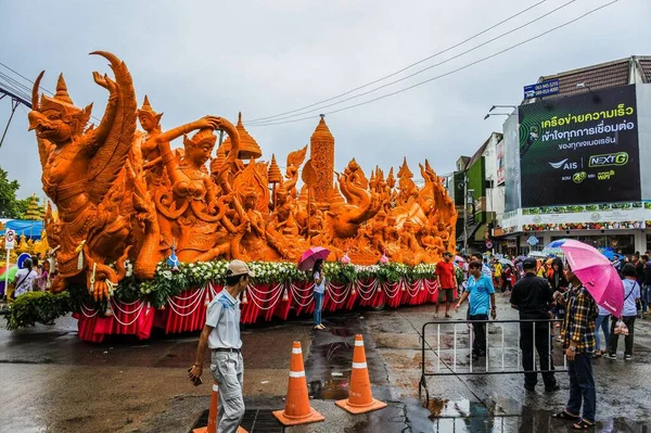 Ubon Ratchathani Candle Festival 2019 Ταϊλάνδη — Φωτογραφία Αρχείου