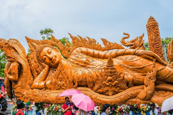 Ubon Ratchathani Candle Festival 2019 Таїланд — стокове фото