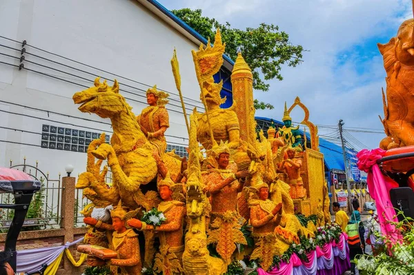 Ubon Ratchathani Candle Festival 2019 Thailand — Stock Photo, Image