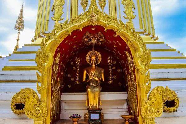 Temple Wat Phra Maruka Nakhon Nakhonphanom Thailan — Fotografia de Stock