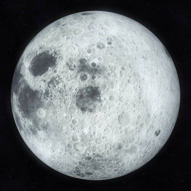 Dolunay illüstrasyon, 3d Render