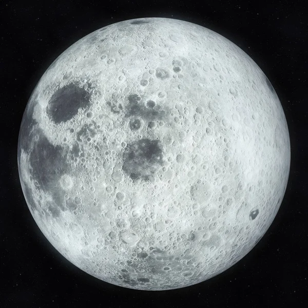 Dolunay illüstrasyon, 3d Render