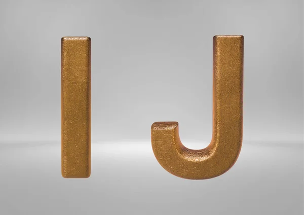 Arany ábécé (betűk és számok 3D-leképezés) — Stock Fotó