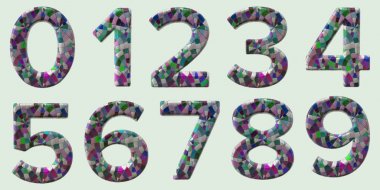 Seramik Alfabe 3d İllüstrasyon