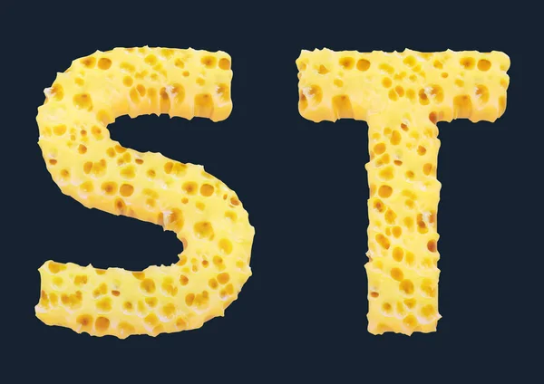Renderowanie 3D alfabetu sera — Zdjęcie stockowe