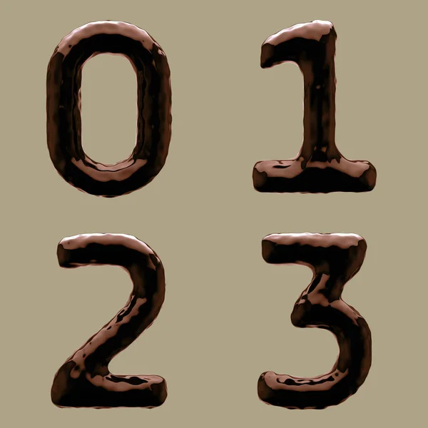 3d Render of Chocolate Alphabet — Foto de Stock