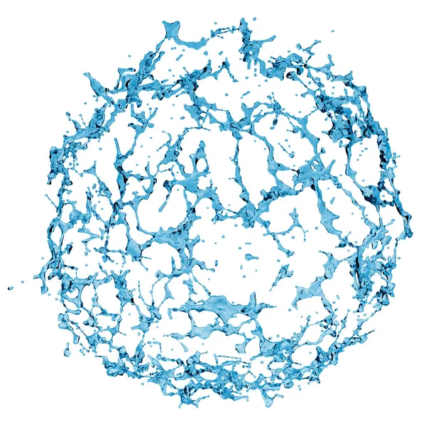 抽象スプラッシュの 3D レンダリング — ストック写真