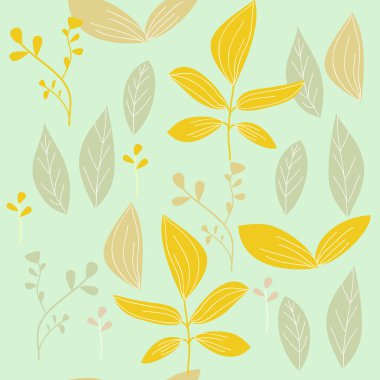 Dikişsiz çocuksu çiçek deseni, basit stil