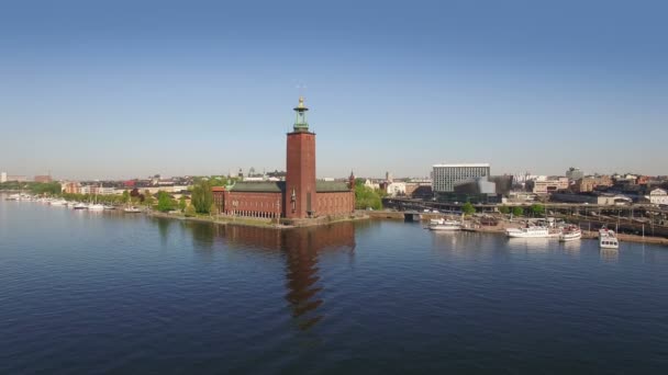 Вид Воздуха Стокгольм — стоковое видео