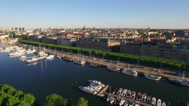 Vue Aérienne Ville Stockholm — Video