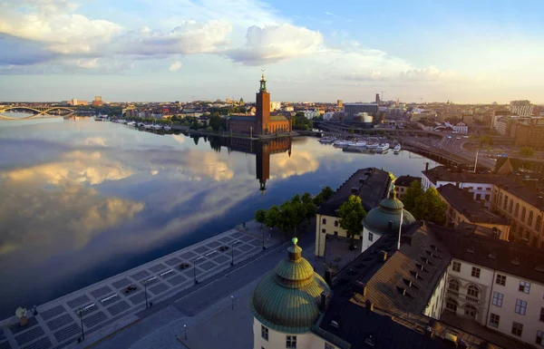 斯德哥尔摩城市鸟瞰图 — 图库照片
