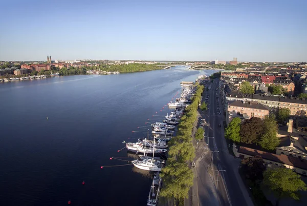 斯德哥尔摩市的空中景观 — 图库照片
