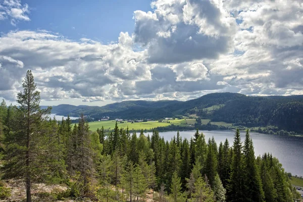 Pohled Hory Severní Švédsko — Stock fotografie
