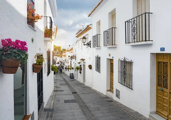 Mijas, Spagna, 20 febbraio 2019: villaggio di Mijas in Andalusia con — Foto Stock