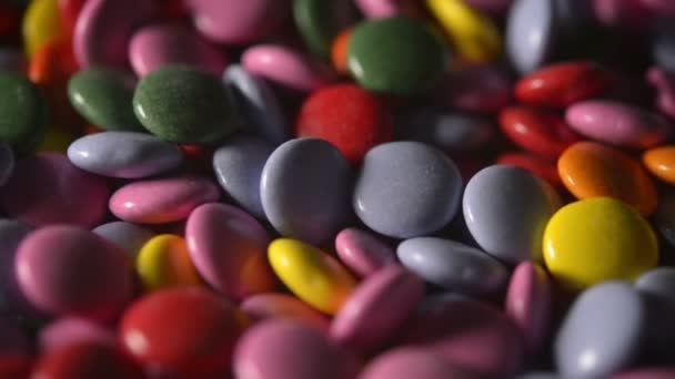 Renkli Şekerler Yakın Çekim — Stok video