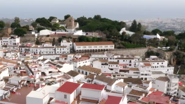 Blick Auf Das Dorf Mijas Spanien — Stockvideo