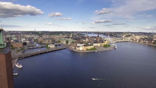 Pemandangan Stockholm Pagi Hari — Stok Video
