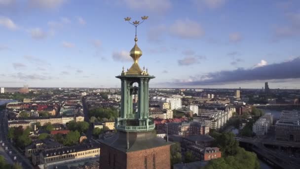 View Stockholm Sweden Early Morning — Stock Video
