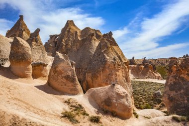 Kapadokya Türkiye'de taş oluşumları