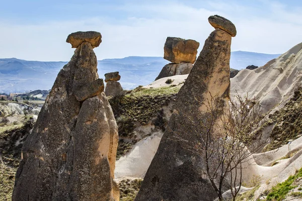 Stenen formaties in Cappadocië Turkije — Stockfoto