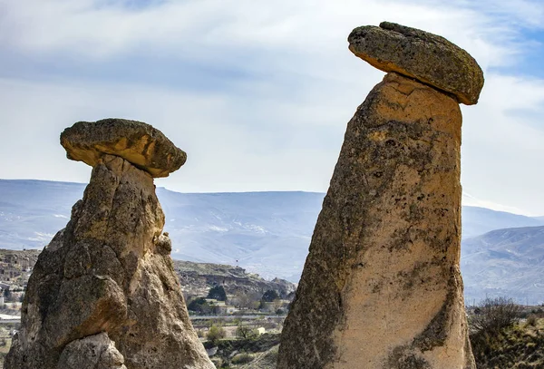 Kapadokya'nın taş evleri — Stok fotoğraf