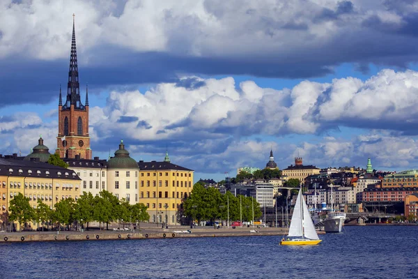 Blick auf Stockholm Schweden, riddarholmen — Stockfoto