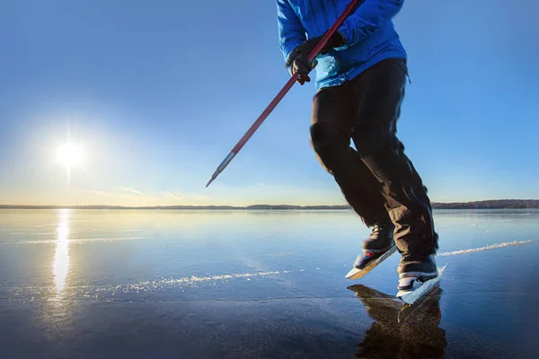 Man skating in sweden — Stock Photo, Image