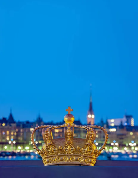 View of Stockholm Sweden at night — Stock Photo, Image