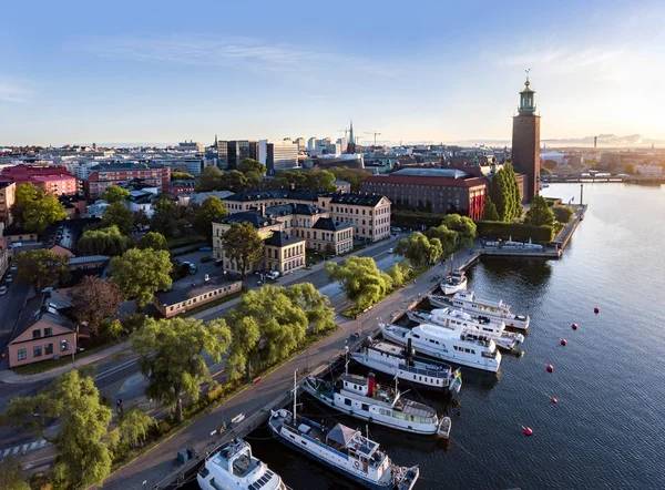 Widok Sztokholm Szwecja wcześnie rano — Zdjęcie stockowe
