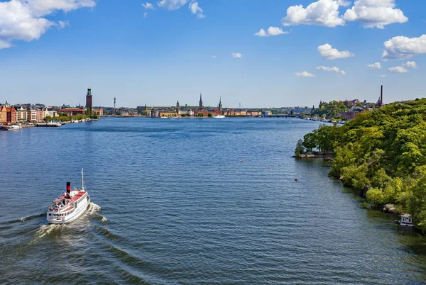 Stockholm şehrinin havadan görünümü — Stok fotoğraf